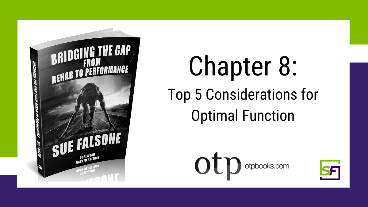 Bridging The Gap Chapter 8: The Top 5 Considerations for Optimal Function.